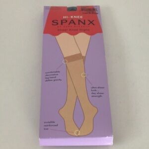 SPANX Woman’s Sheer Hi-Knee Knee Highs - Black 2 Pairs Comfort Cadual